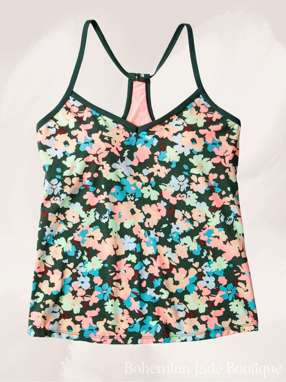 Carve Designs Wildflower Floral Stinson Tankini Top Women’s Small